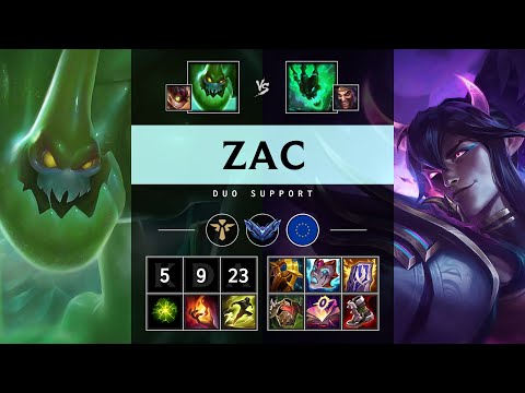 Zac Support vs Thresh - EUW Diamond Patch 25.15