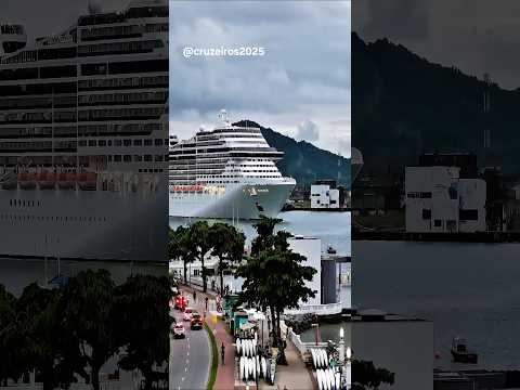 Thumbnail for MSC PREZIOSA  saindo cruzeiro Santos   saida @cruzeiros2025  navio  #drone #google #shorts