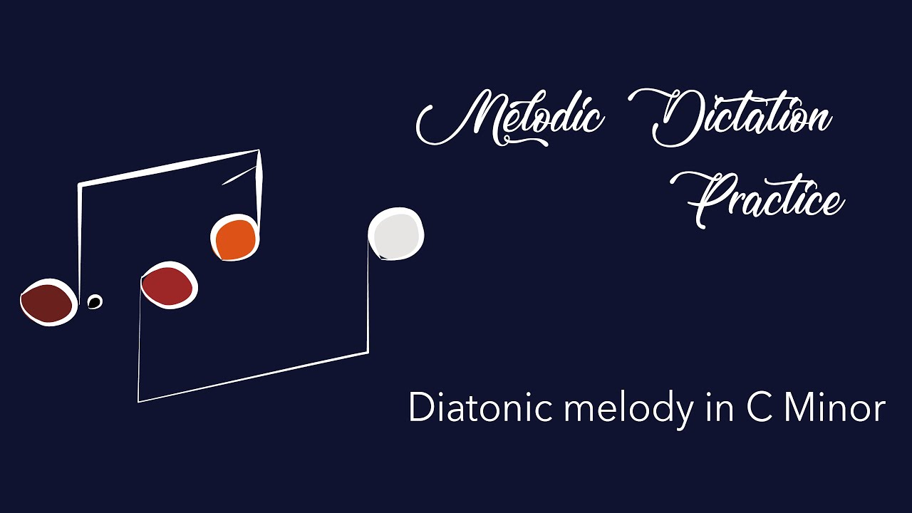 Melodic Dictation Practice Exercise in C Minor