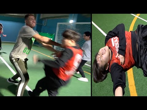 ヤ◯ザとサッカー中にファールし続けて乱闘してみた【ドッキリ】