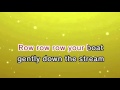 Row Row Row Your Boat - Nursery Rhymes  (Karaoke and Lyric Version)