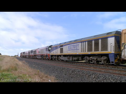 SCT 1PM9 Mixed Freight & Steel Train With QUBE Steel Wagons (9/6/2022) - PoathTV Australian Railways