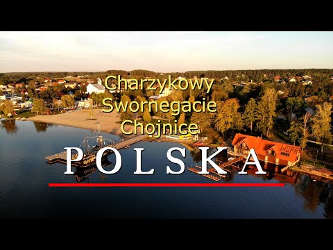 🇵🇱 Charzykowy, Swornegacie i Chojnice z lotu ptaka 4K! Bory Tucholskie 2024.