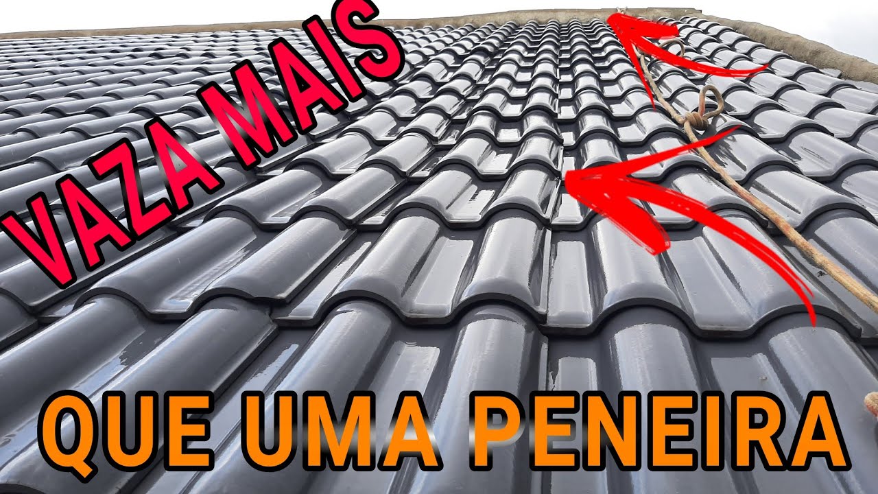 Veja os erros desse telhado, varios pontos de vazamento