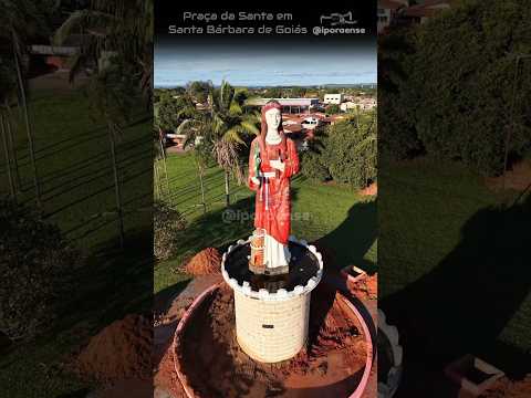 SANTA BARBARA DE GOIÁS, PROJETO VISÃO AÉREA - PRACA DA SANTA ( EM REFORMA).