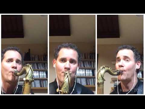Saxophone trio improvising warm fuzzies