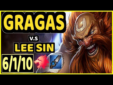 NJI (GRAGAS) vs LEE SIN - 6/1/10 KDA JUNGLE GAMEPLAY - EUW Ranked GRANDMASTER