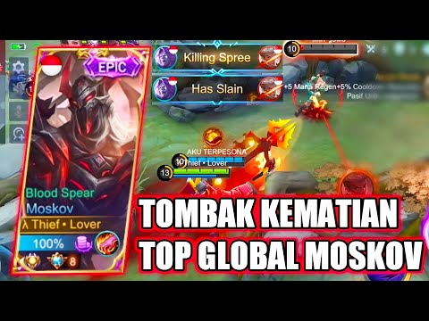 TOP GLOBAL MOSKOV BIKIN FOX MOBA & NZY TERPESONA DENGAN TOMBAK KEMATIAN! - MOBILE LEGENDS