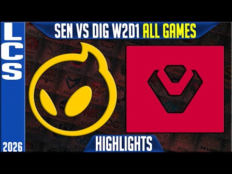 DIG vs SEN Highlights ALL GAMES | LCS W2D1 2026 Swiss | Dignitas vs Sentinels