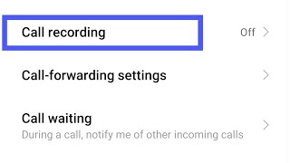 how to stop call recording in mi phone