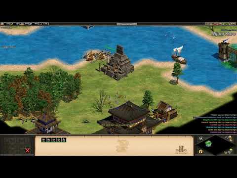 Age of Empires 2 HD - 1v7 Hardest AI Wonder Attack (Rivers, 500 Pop)