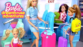 Barbie Family Vacation - Airplane Travel Routine &