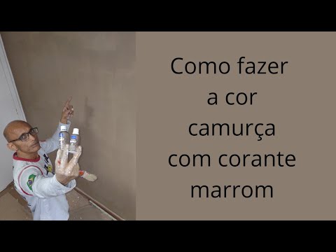 como fazer a cor camurça usando corante líquido marrom e tinta acrílica branco neve