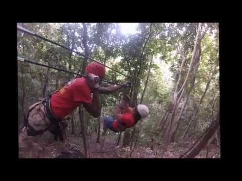 Tirolesa Chukka na Jamaica - novembro de 2015