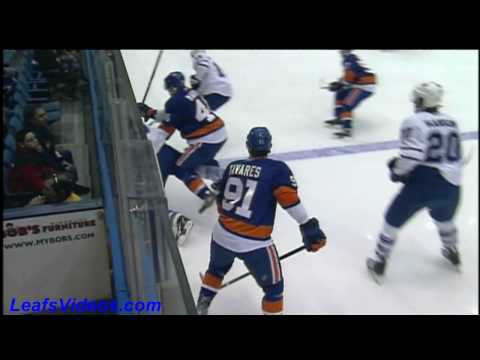 TOR 1 @ NYI 1 - Martin Hits Dion Phaneuf From Behind - 100314