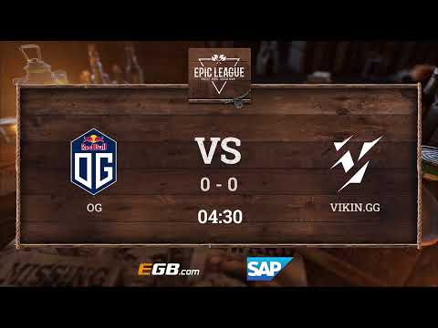 OG vs ViKin.gg- Dota 2 Live Epic League - Best of 5 Eliminations!