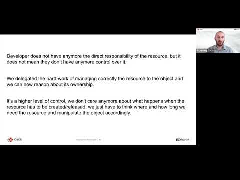 2021 Advanced C++ workshop   Resource Management