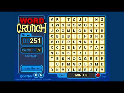 Word Crunch - Flash Game Playthrough