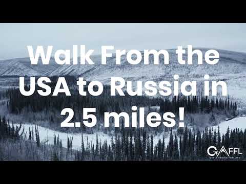You can WALK from the US to RUSSIA in 2.5 Miles