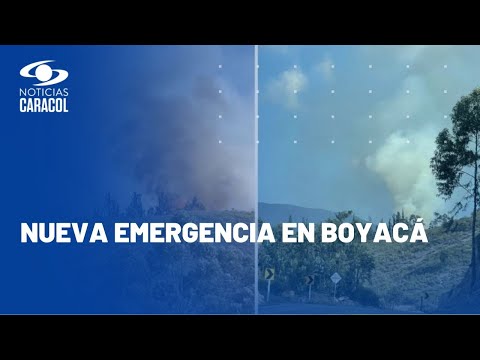 Desgarradoras imágenes de voraz incendio entre Samacá y Cucaita, Boyacá
