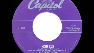 1950 HITS ARCHIVE: Mona Lisa - Nat King Cole (his original #1 version)