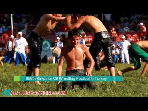 656th Kirkpinar Oil Wrestling Festival in Turkey