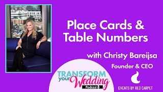 5 Unique Place Cards and Table Numbers