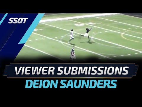 Up-and-Coming Receiver Deion Saunders: High School Football Highlights