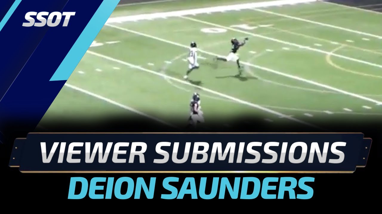 Up-and-Coming Receiver Deion Saunders: High School Football Highlights
