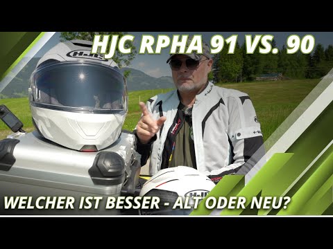 HJC RPHA 91 im Vergleich zu RPHA 90. Das ist der Helm, den ich auf meiner Weltreise tragen werde!