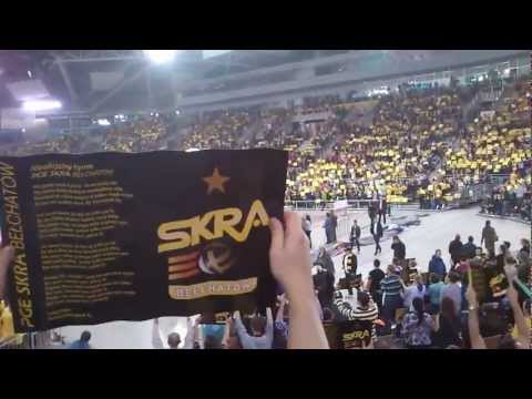 Początek meczu Skra Bełchatów - Dynamo Moskwa