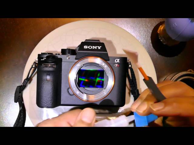 How to clean Sony alpha ‎7R mk 2 camera sensor using DHAP Orange Swab 1.0x / 24 mm and VDust Plus