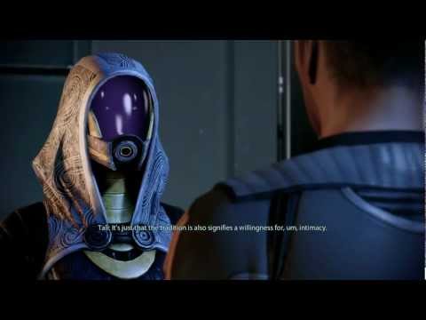 Mass Effect 2 - Male Shepard nicely rejecting Tali