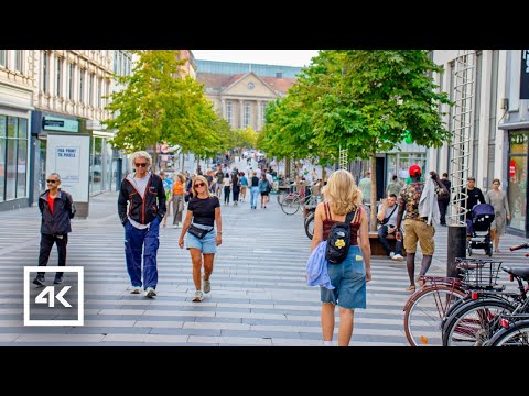 🇩🇰 Aarhus, Denmark - City Center 4K Walking Tour - Sep 2024