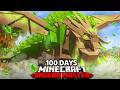 I Survived 100 Days As A DRAGON MASTER In HOW TO TRAIN YOUR DRAGON Minecraft Vs My Rival