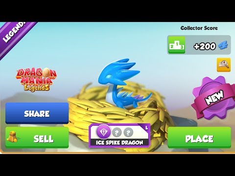 Ice Spike Dragon Hatching! , Dragon Mania Legends | Part 1372 HD