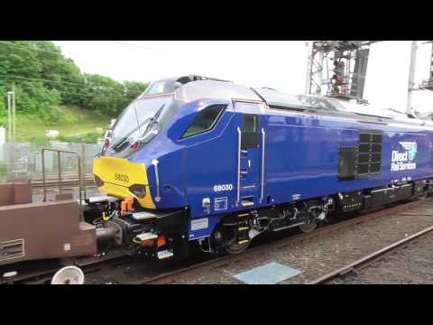 68005 with 68030 dit 6k73 Sellafield - Crewe flasks, 21st June 2017
