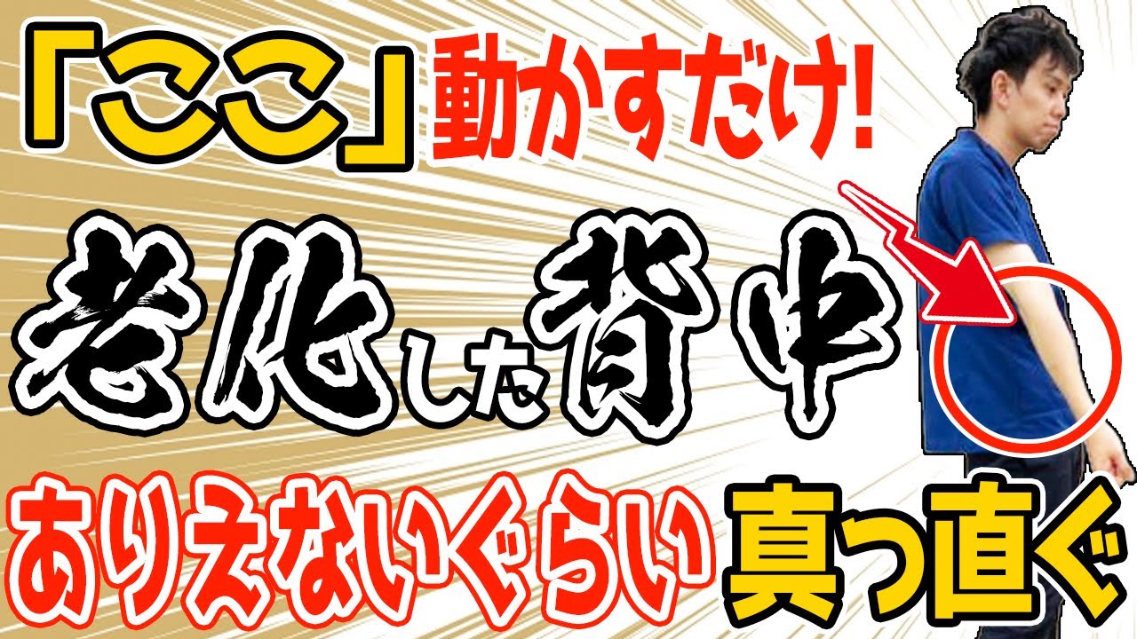 【老化防止】老化して丸まった背中、猫背は骨が原因ではないかも？！改善には手首や肘を動かしてあげましょう！