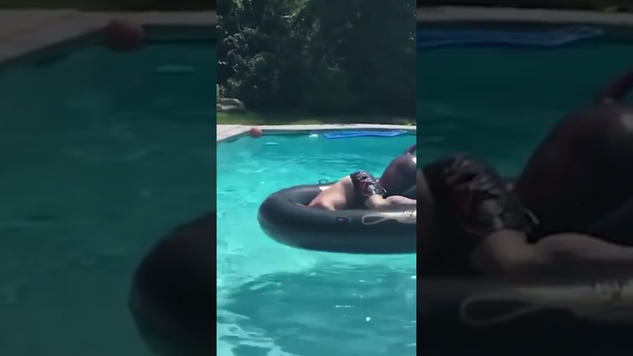 she is drowning at the pool #shorts