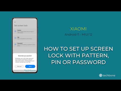 How to Set up Screen lock with Pattern, PIN or Password - Xiaomi [Android 11 - MIUI 12]