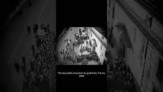 The last public execution by guillotine