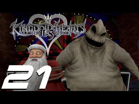 Kingdom Hearts 2.5 HD Remix Walkthrough Part 21 - Christmas Town & Oogie Boogie