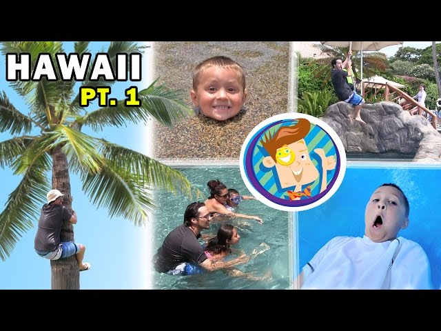 Splash Time in Hawaii! Riding a Water Elevator @ GRAND WAILEA! (FUNnel Vision Trip to Maui Part 1)