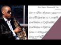 Eric Darius - Because Of You saxophone sheet music notes for alto sax (Version of Ne Yo Song)