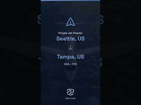 🔷 Private Jet Seattle to Tampa | SEA-TPA | 2lun.com - Book Now