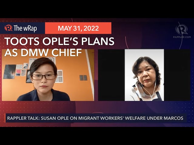 Toots Ople lays out plans for new migrant workers department