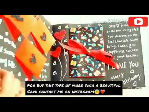 Birthday Card💖 | scrapbook ideas | handmade | special gift👑|  for Buy contact me on insta |