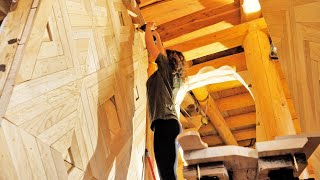 She's Getting Better Than Me (Finishing the Bathroom Walls) / Log CABIN Building (S4 Ep11)