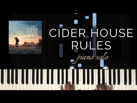 The Cider House Rules Main Theme / Pure Michigan Theme by Rachel Portman (Piano Solo + Tutorial)