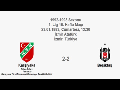 Karşıyaka 2-2 Beşiktaş 23.01.1993 - 1992-1993 Turkish 1st League Matchday 16 + Post-Match Comments